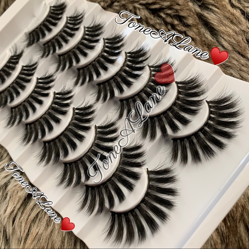 Mink Eyelashes Lashes Wispy 8d Eyelashes Lashes 8x
